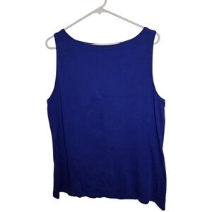 Talbots Vibrant Blue Tank Top 100% Cotton